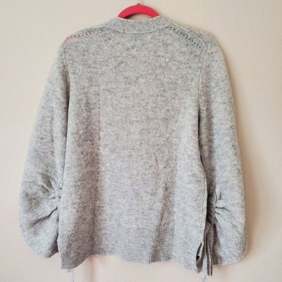 3.1 Phillip Lim Lofty Alpaca Wool Gray Cardigan Sweater Size Small - Picture 3 of 9